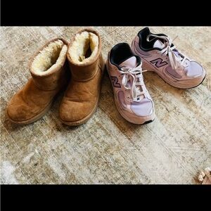 New Balance Purple and Black Kids Sneakers and UGGs